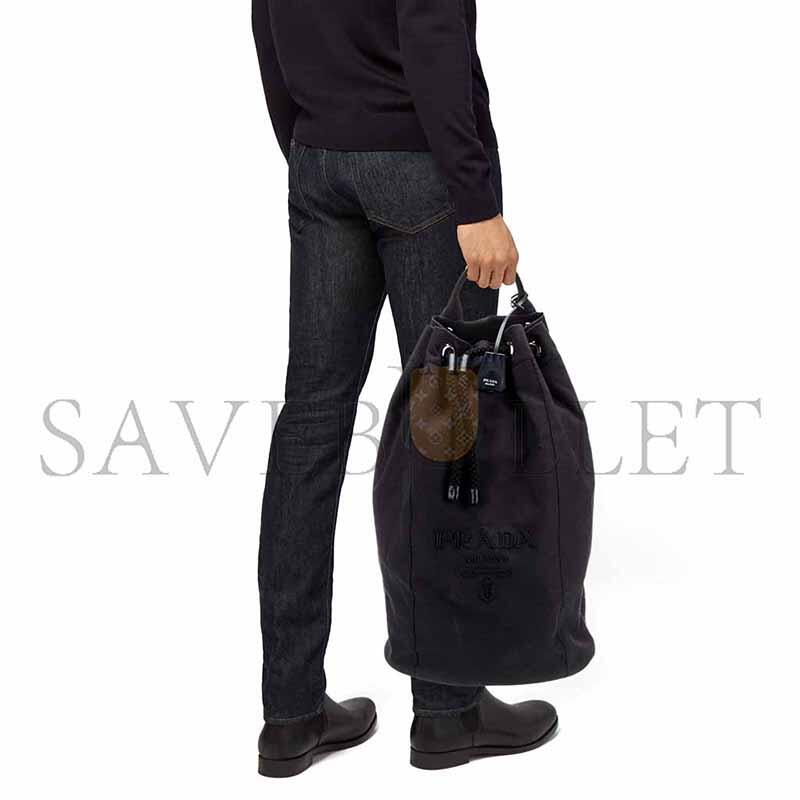 PRADA CANVAS DRAWSTRING DUFFLE BAG 2VY011 (55*34*34cm) 